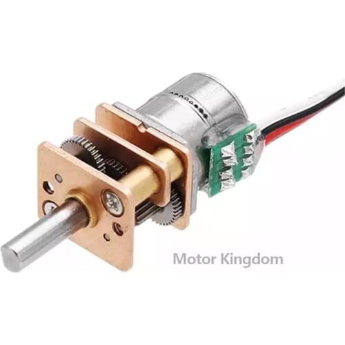 Small Mini 10mm Precision Stepping Gear Motor DC 5V 2-phase 4-wire Stepper Motor Reduction ratio 20:1/50:1/100:1/150:1/ 298:1