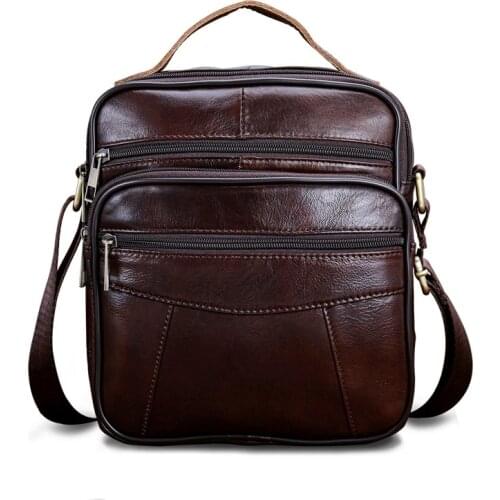 Hot sale mens shoulder bag leather bag fashion messenger bags flap zipper designer male solid crossbody handbags