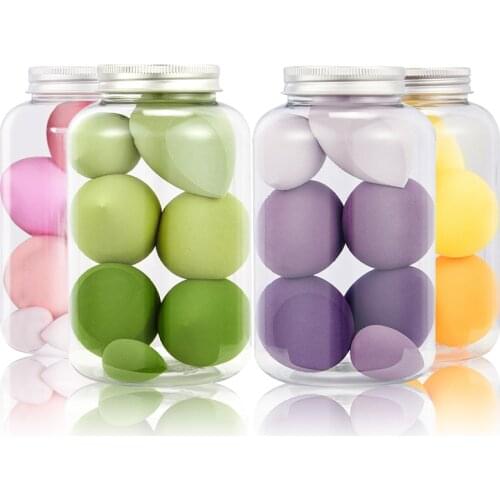 7pcs Makeup Sponge Set Cosmetic Puff With Metal Makeup Sponge Holder Beauty Tool Blender Non-latex Sponge Dropshop