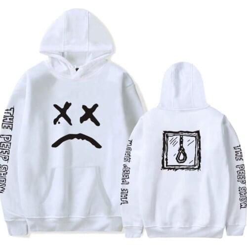 2020 New Lil Peep Hoodies Sad Boy Crying Face Sweatshirt Men Women Autumn Fashion Hoodies Rapper Lil Peep Smiling Face Pullovers