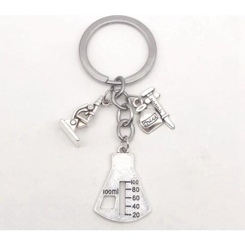 New Science Keychain Medical Student Keychain Nurse Keychain Graduation Jewelry Biology Gift for Teacher