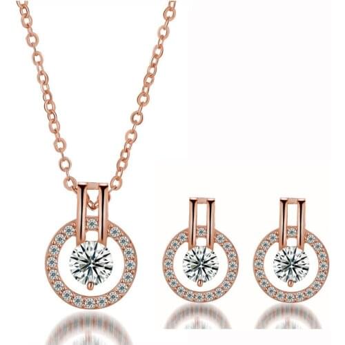 New Product Supply Zircon Simple Charm Suit Lovers Eye Fashion Small Fresh Set Of Decorations