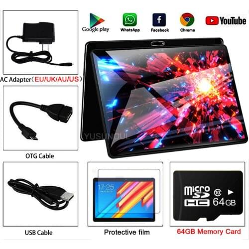 Super New Design Dual Glass 10 inch Tablet Android 9.0Tablette 2GB 32GB Wifi Bluetooth Android Tablets PC with GPS Phone Call