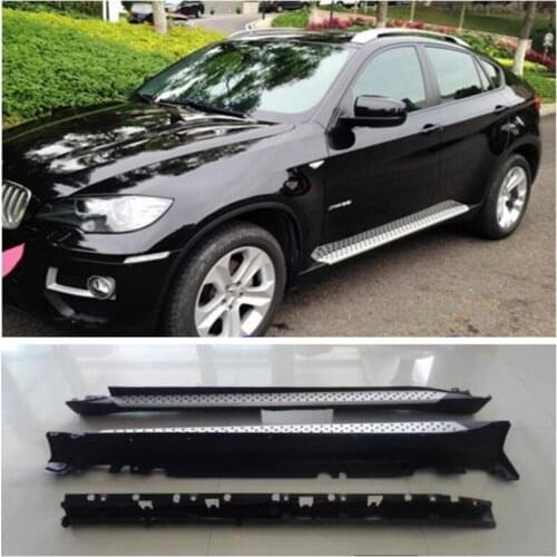 High quality Aluminum alloy Running Boards Side Step Bar Pedals Fits For BMW X6 E71 2008 2009 2010 2011 2012 2013 2014