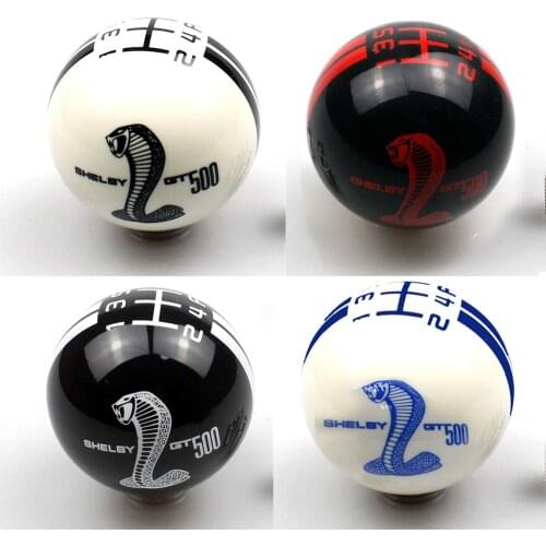 Black 5 Speed Manual Gear Shift Knob Shifter Lever For Ford Mustang Refit Cobra Shelby GT500