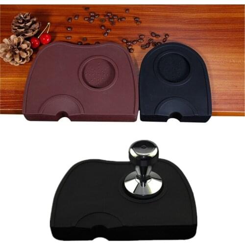 Manual Coffee Tamper Mat Tampering Corner Mat Home Coffee Accessories Latte Art Pen Tamper Holder Silicone Pad Tamping Mat