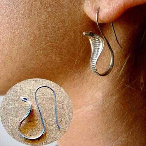 Vintage Popular Snake-shaped Animal Female Earrings Earrings Egyptian Elegant Earrings Jewelry Ladies Holiday Gifts