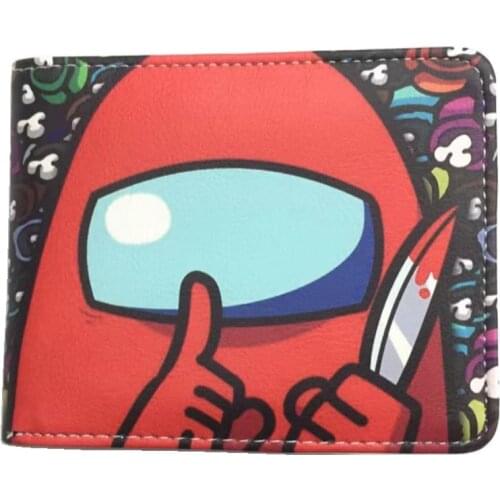 High Quality Game Wallet PU Leather Short Purse With Photo Holder Coin Pocket for Student