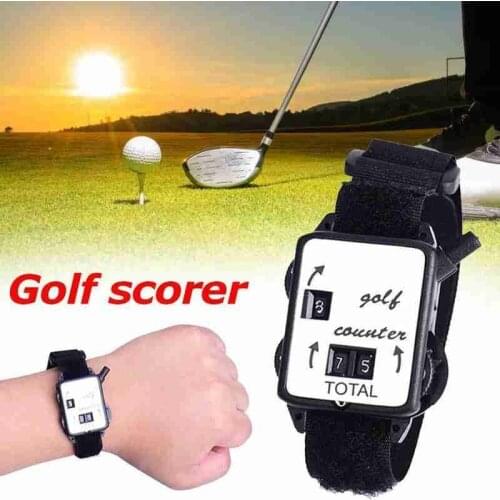 1Pcs Golf Scorer Training Aids Wristband Golf Club Stroke Score Keeper Count Watch Putt Shot Counter Sports Golf Accessories