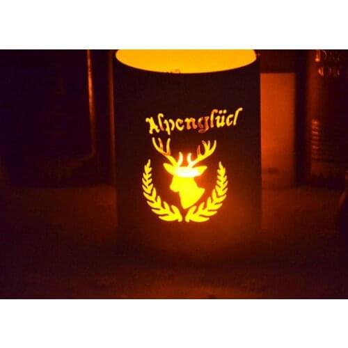 1PC Christmas Elk Candleholder Lantern Jar Navidad Candle Holder Candlesticks For Home Festive Decoration Ideal Holiday MK 006