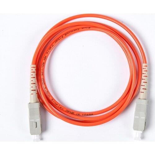 15m SC/UPC-SC/UPC Simplex 2.0mm OM1 Multimode Fiber Optic Patch Cord 5pcs/lot