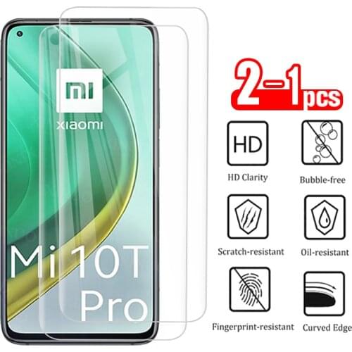 2-1PCS Tempered glass protective for xiaomi Mi 10T pro 5G screen protector for xiaomi 10T pro 10 T pro Tpro Mi10T pro glass film