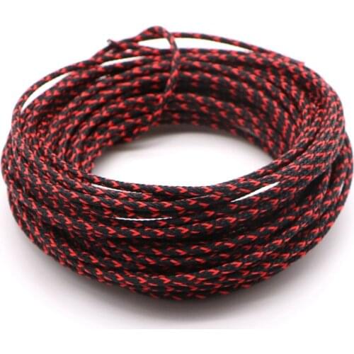 20m/Lot 3mm PET Expandable Sleeve for PC Computer Power Cable