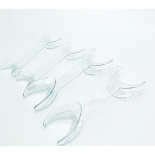 4Pcs Double-headed T-Shape Intraoral Cheek Lip Retractor Dental Intraoral Mouth Expanders