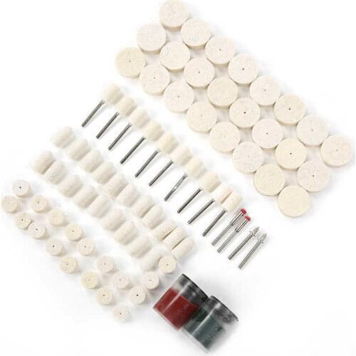 78Pcs Wool Felt Polishing Bits Buffing Pad Tool Accessories Metal Surface Buffing Bits