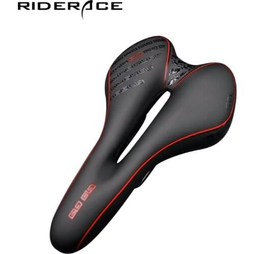 Hollow Bicycle Saddle GEL Anti-skid PU Extra Soft Shock Absorbing Mountain Bike Saddle 3D Chinese Style MTB Road Cycling Seat