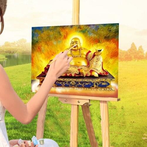 Buddha Religion Coloring By Numbers Painting Complete Kit Acrylic Paints 40*50 Boards By Numbers Home Decoration Wholesale