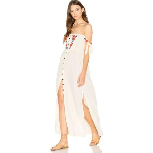 Eliasaph Summer Dresses With A Slit