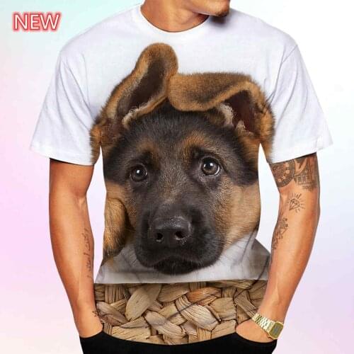 New Men Pug Dog Police Dept Printed T-shirt Short Sleeve Casual French Bulldog Tops