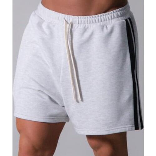 GYMOHYEAH 2021 Hot Summer Mens Cotton Casual Fitness Exercise Shorts Breathable Bouncy Short Pants Male Sports Workout Bottoms