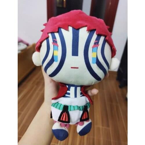 Yuri Demon Slayer Kimetsu no Yaiba Akaza 20cm Cotton Plush doll Body Toy Stuffed pillow lovely collection Cos Gift C