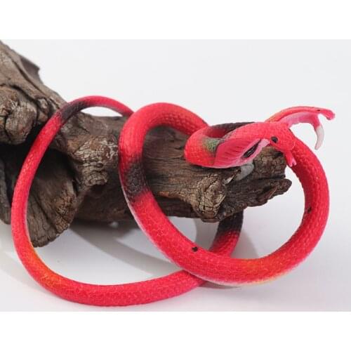 Simulation Snake Fake Snake Small Snake Soft Rubber Snake Plastic Whole Scary Toy Silicone Snake Toy