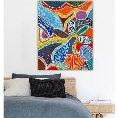 Citon Angela Sharkey《Coat of Many Colors》Canvas Art Oil Painting Cartoons Artwork Picture Wall Background Decor Home Decoration