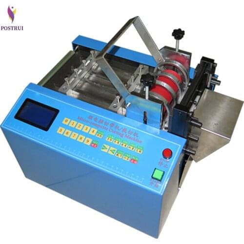 Micro-computer Shrink Tube Cutting Machine 110V/220V Heat Hose Cable Cutter Automatic Shearing Machine MRD-100