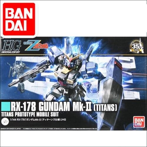 Original Bandai Gundam Model RX-178 GUNDAM MK-II TITANS Mobile Suit Assemble Model Action Figures