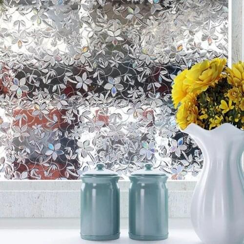 Privacy window foil film 3D Cherry Stained Static Cling glass sticker Self-Adhesive PVC glass film furniture Decorative 90x200cm