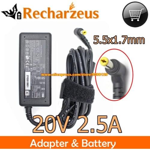 Genuine For ACER PA-1500-01 TMC110 AC Adapter PA-1500-02 20V 2.5A Charger For Xplore IX104 IX104C3 Pa-1500 50W Power Supply