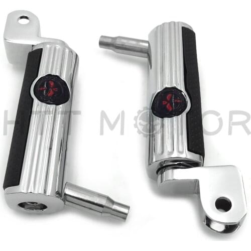 Aftermarket free shipping Skull Footpeg footpegs For Honda Goldwing GL1500 Valkyrie shadow 1100 ACE Tourer