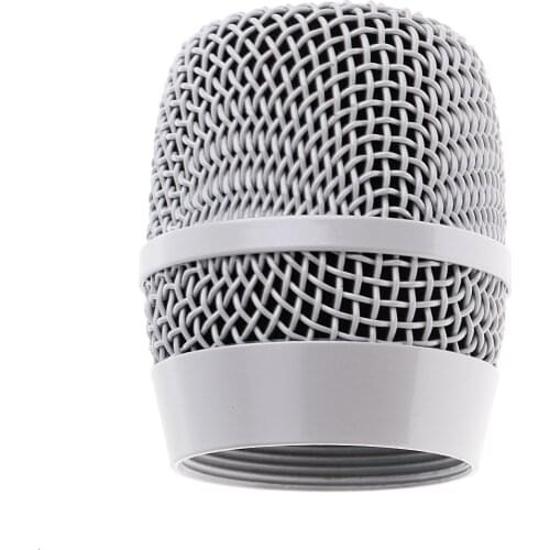 Mesh Wireless Handheld Microphone Mic Grill Head Silver for BBS 666B 1100 1200 Microphone Parts