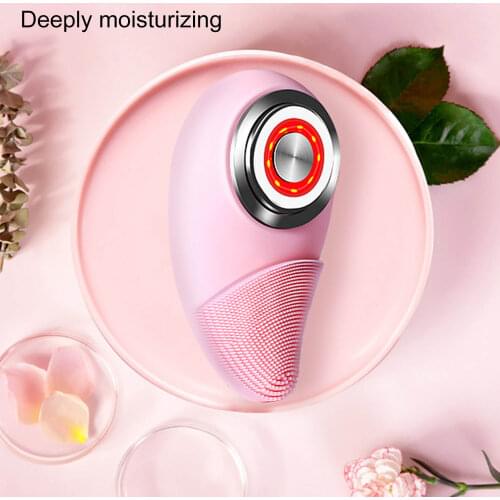 Facial Cleansing Brush Beauty Device 3 Modes Vibrating Facial Massager Waterproof Silicone Gentle Exfoliating Face Clean Brush