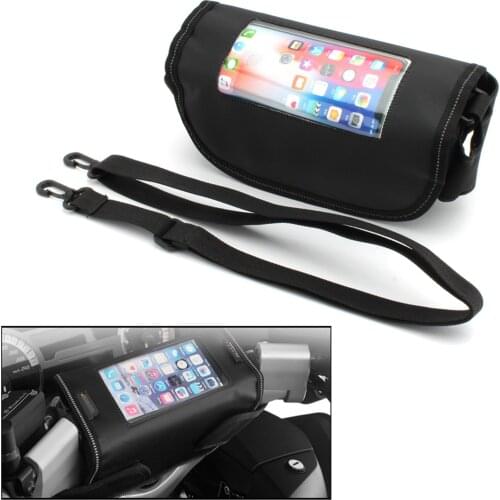 Linen Modern Motorcycle Handlebar Bag Navigation Bag Large Usable Volume Storage Bag for BMW K1600GT R1200RT R850 R850R R850RT