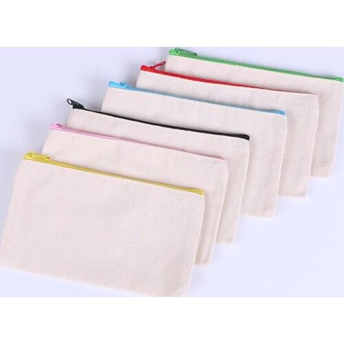 Multifuncional Pencil Bag Blank For DIY Design Kawai School Pencil Case Cosmetic Bag Makeup Pouches Travel Toiletry Storage Bags