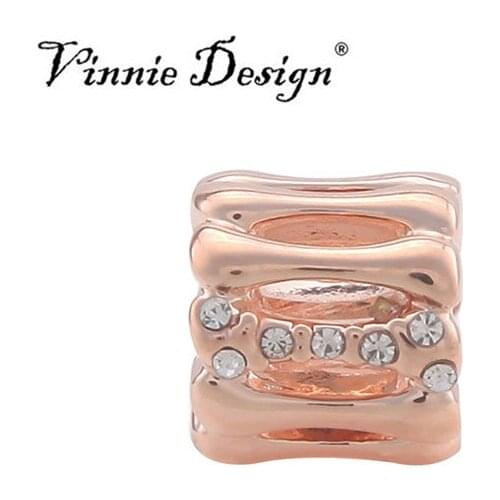 Vinnie Design Jewelry Crystal Double Twist Charms for Endless Leather Wrap Bracelet 5pcs/lot