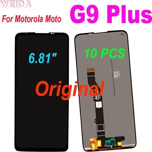10 PCS Original 6.81" For Motorola Moto G9 Plus LCD Display Touch Screen Digitizer Assembly Replacement For Moto G9 Plus Display