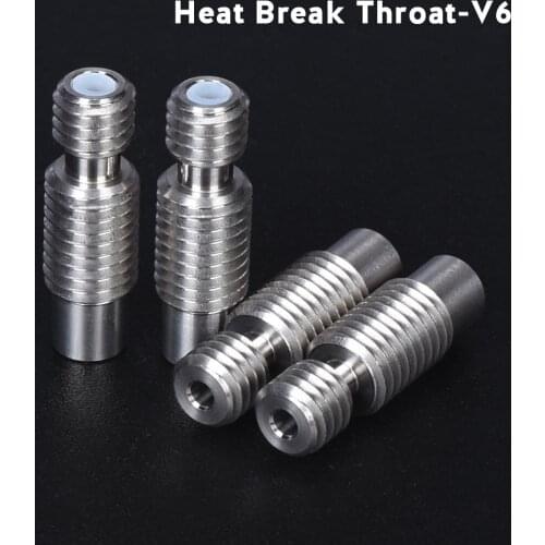 2PCS NEW GRADE5 V6 titanium alloy heat break for E3D V6 HOTEND heater block 1.75MM Filament