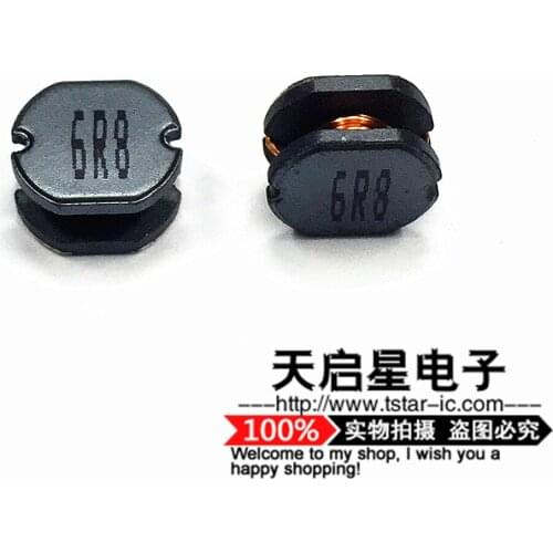 30pcs/SMD Power inductors CD105 6.8UH 4.5A word:6R8 10*9*5.4MM PIO105-6R8MT