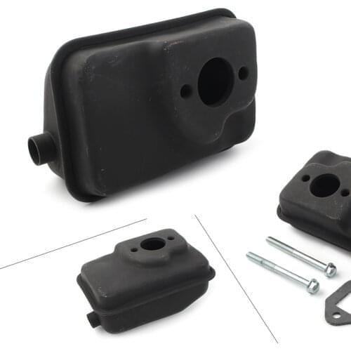 47 49cc 2 Stroke Exhaust Pipe Muffler Silencer w/ Gaskets & Bolts for Lawn Mower