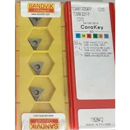 5PCS CARBIDE INSERT TCMW110304 FP CD10