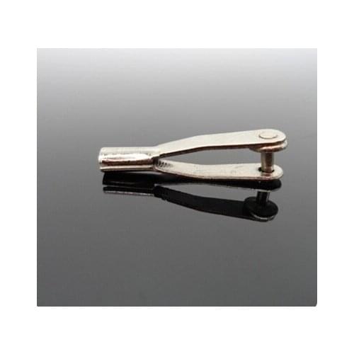 50pcs M2/3Metal Clevis Chuck 3mm RC Control Servo Horn Pull Rod End Head for RC Airplane/Car/Boat/Fixed-wing aircraft Model