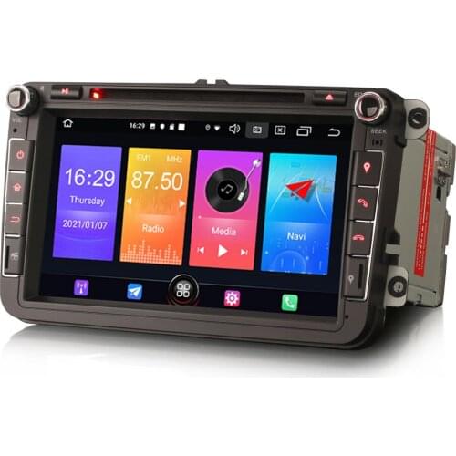 8" Android 10.0 OS Car DVD Multimedia System Player GPS Radio for Volkswagen Jetta 2005-2015 & Polo 2009-2014 & Bora 2005-2015