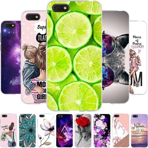 B Silicone case For Huawei Honor 7A Case 5.45" inch Soft Phone Case for Huawei Honor 7 A DUA-L22 Russian Back Cover Coque bumper