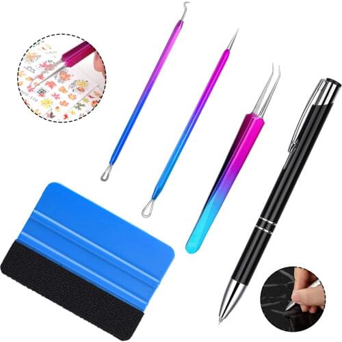 Basic Craft Vinyl Weeding Tools Set DIY Air Release Pen Vinyl Tweezers Weeders Tool Kit for Lettering Handmade Tool