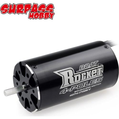 SURPASS HOBBY Rocket 4074 2250KV 2000KV 1700KV 4P Brushless Motor for Traxxas M41 Catamaran Spartan 1000mm(or Above) RC Boat Car