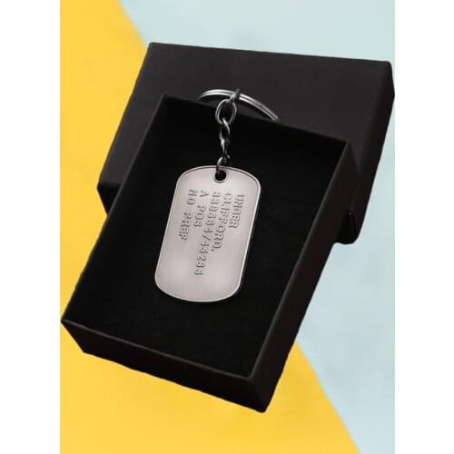Death Stranding Keychain Metal Game Dog Tag Pendant Keyrings Men Keys Chaveiro Fashion Llaveros Jewelry