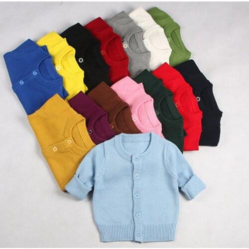 Spring Autumn Baby Girls Boys Knitted Cardigan Sweater Children Clothing Baby Boys Girls Sweaters Coat Kids Wear Clothes