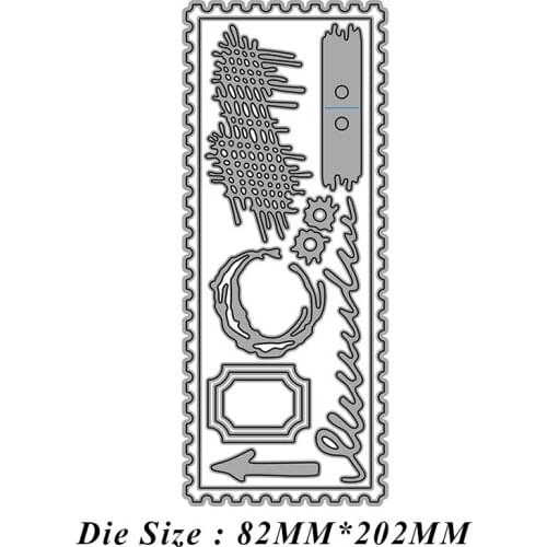 Long Rectangle Border Frame Metal Cutting Dies Scrapbook Paper Craft Knife Mould Stencils 2021 New Making Die Cuts